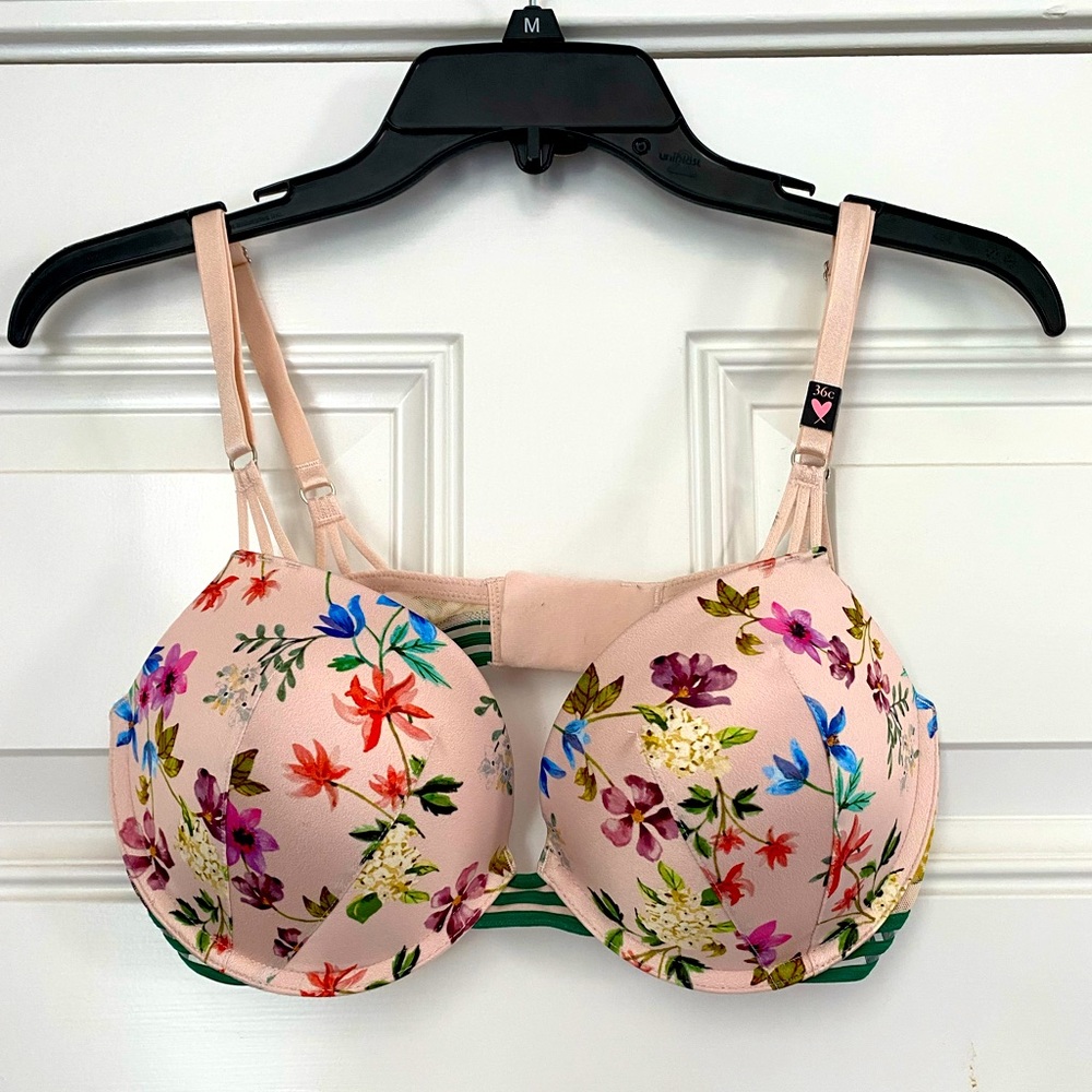 NWT Victoria Secret Floral Push-up Bra